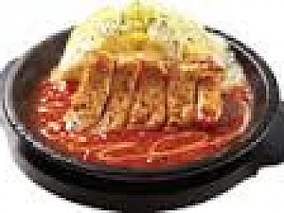 Cheesy Omelette with creamy tomato sauce
