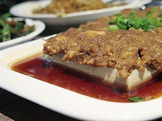 spring water tofu with minced meat