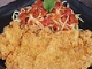 Crispy Chicken Cutlet with Tomato Spaghetti