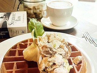 Chicken and Mushroom Waffle