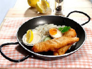 UK Root Beer Battered Fish and Rice Set