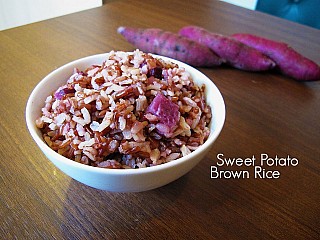 Sweet Potato Brown Rice 紫薯糙米饭