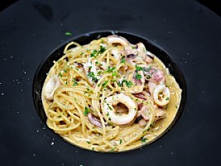 Laksa Squid Spaghetti