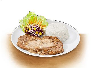 Kurobuta Steak with Rice