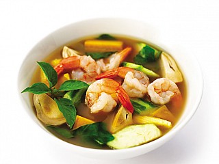 Mixed Vegetable Soup  with Shrimp