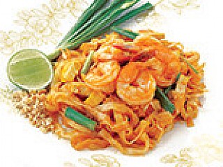 ผัดไทยกุ้งสด/Pad Thai Rice Noodle with Shrimp