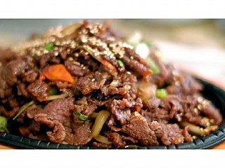 Stir Fried Bulgogi beef with steamed rice  Tweet