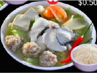 Meat Ball Fish Soup