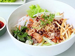 [Bún Trộn Nấm] Rice Vermicelli with Mushrooms & Tofu