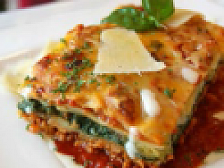 Lasagne with Spinach & Soya Mince