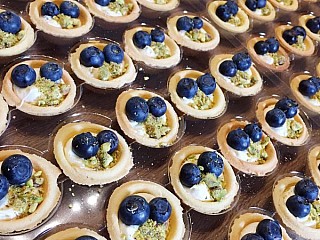 ROASTED PISTACHIO BLUEBERRY TARTLETS