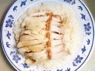 Steam Chicken and Roasted Pork Rice 白鸡烧肉饭
