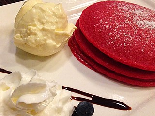 Delancey Red Velvet Pancakes