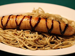 Balsamic Spaghetti with Chicken Sausage