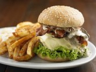 BLooiE's Bacon Mushroom Cheese Burger