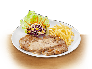 Kurobuta Steak with French Fries