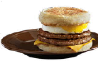 Double Sausage McMuffin with Egg