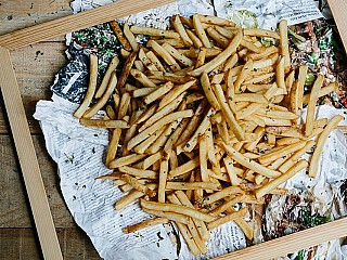 French Fries with Truffle Oil & Parmesan