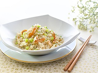 Fried Rice with Crabmeat, Egg White and Conpoy