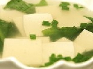 Vegetable and Beancurd Soup 青菜豆腐汤