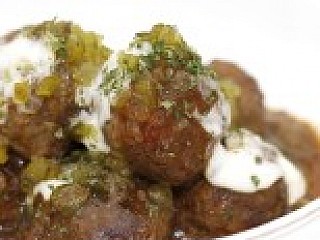 Swedish Meat Ball with Sour Cream