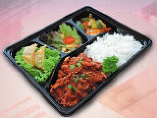 Spicy Pork Rice Bento