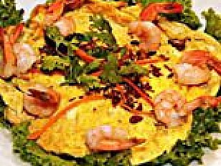Omelette with Prawns