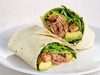 Pulled Pork with Grilled Peperonata Wrap