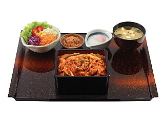 Japanese Spicy Butajyu ピリ辛焼き豚重