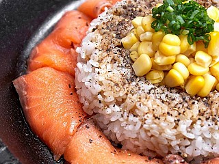 Salmon Pepper Rice