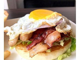 All Day breakfast burger