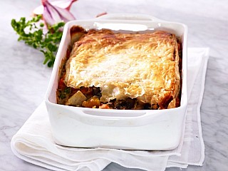 Family Style Autumn Vegetable Pot Pie