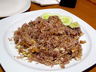 Thai Olive Fried Rice with Minced Chicken