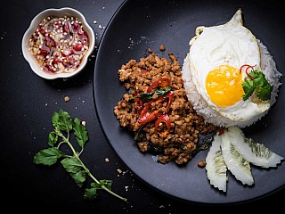 Basil Pork Rice | Moo Pad Krapow