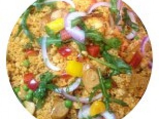 Spicy Cous Cous with Chicken Chipolata & Rocket