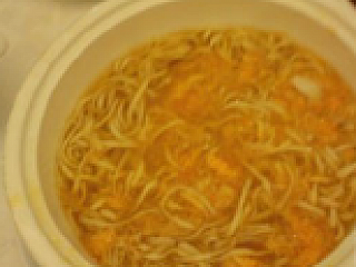 E-fu Noodles In Soup With Crab Meat