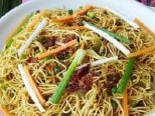 Braised Noodle With Ginger & Onion in XO Sauce (spicy)