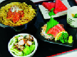 Buta Kimchi Ramen To Shake Sashimi Set