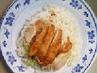 Roasted Chicken Rice 烧鸡饭