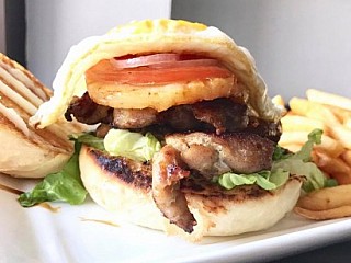 Teriyaki chicken burger