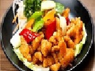 Sweet and Sour Diced Chicken