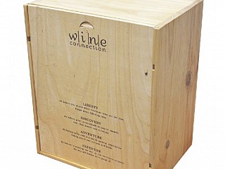 NEW WINE WOODEN BOX - 6 BOTTLES