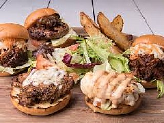 Sand Bar Burger Platter