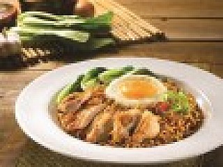 OLDTOWN Dry Springy Noodle with Chicken Chop