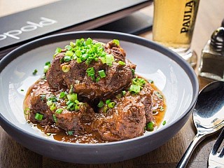 Rindergulasch -traditional beef goulash.