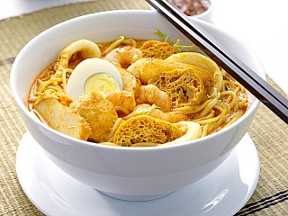 ลักซาแกงกะหรี่ทะเล/Curry seafood Laksa