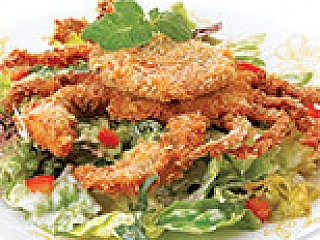 สลัดปูนิ่ม/Crispy Soft Shell Crab Salad
