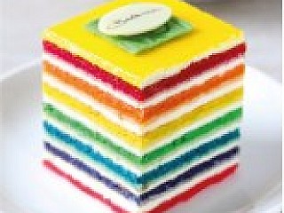 Zesty Rainbow Cake