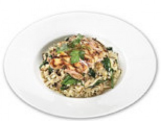Grilled Chicken and Mushroom Risotto
