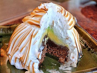 Mount Fuji - Layered Ice-Cream Flambe